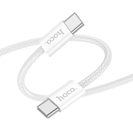 Кабель Hoco X104 Type-C to Type-C PD 60W 1m white