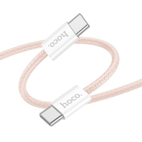 Кабель Hoco X104 Type-C to Type-C PD 60W 2m pink