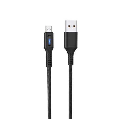 Кабель Hoco U79 с индикатором USB to MicroUSB 1.2m black