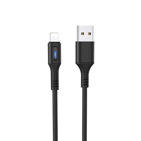 Кабель Hoco U79 з індикатором USB to Lightning 1.2m black