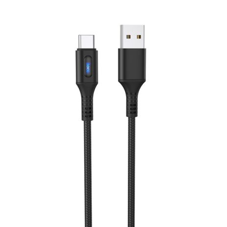 Кабель Hoco U79 з індикатором USB to Type-C 1.2m black