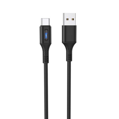 Кабель Hoco U79 с индикатором USB to Type-C 1.2m black