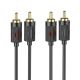 Aux Hoco UPA29 dual RCA to dual RCA 1.5m Черный