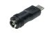 Адаптер DC (F) 5.5x2.1-2.5mm to USB Type-C (M) 36mm, 4g, DC(Для роутера и устройств DC) ADCFCM36K black