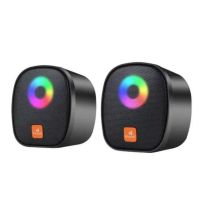 Комп'ютерні колонки Kisonli X11 RGB Чорний