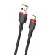 Кабель WUW-X203 USB Type-C 2,4A 1m black