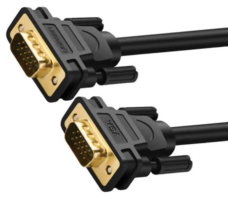 Кабель UGREEN VG101 VGA Male to Male Cable 1m (Black)(UGR-11673)