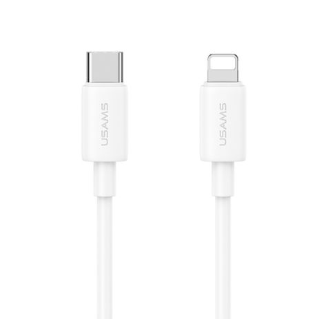 Кабель Usams SJ712 Type-C Lightning 30W Fast Charging Data Cable white