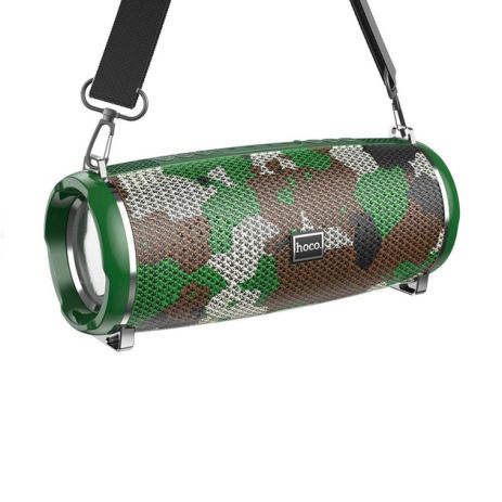 Акустика HOCO HC2 Xpress sports BT speaker LED IPX5 | BT, TWS, AUX, FM, TF, USB | Camouflage-Green