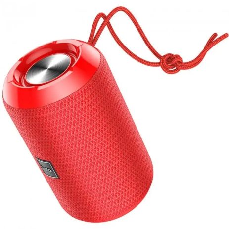 Акустика HOCO HC1 ​​Trendy sound sports Wireless Speaker IPX5 | BT, TWS, AUX, FM, TF, USB | red