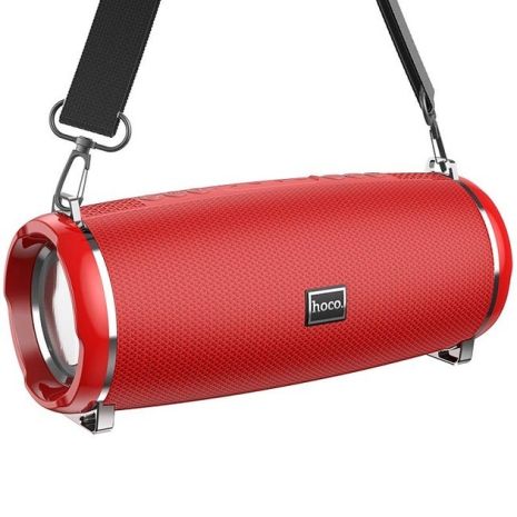 Акустика HOCO LED Xpress sports BT speaker IPX5 HC2 | BT, TWS, AUX, FM, TF, USB | red