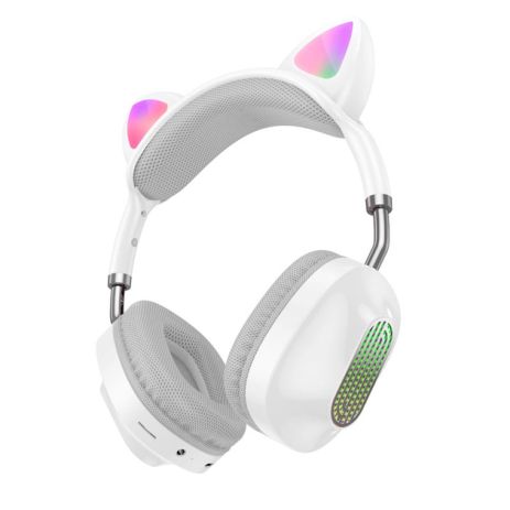 Наушники HOCO ESD13 Skill cat ear BT headphones |BT5.3, Type-C, 7h| white