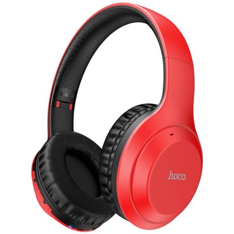 Наушники Bluetooth HOCO Fun move BT headphones W30 |BT5.0, AUX/FM/TF, 8h| red