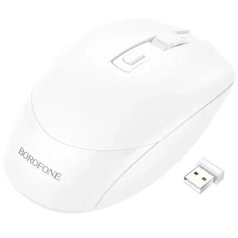 Wireless Миша Borofone BG7 2.4G optical Білий