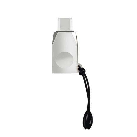 Адаптер переходник Hoco UA9 Type-C to USB 3.0 (F) серебристый