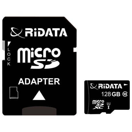 Карта памяти RiDATA microSDXC 128GB Class 10 UHS-I + SD адаптер