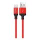 USB Cable Hoco X14 Times Speed MicroUSB Red/Black 1m