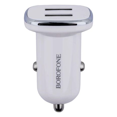 Автомобільне ЗУ Borofone BZ12 2.4A 2 USB White