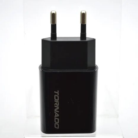 Зарядний пристрій 2in1 Tornado TD-14 1USB Type-C Black