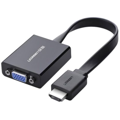 Адаптер UGREEN MM103 HDMI to VGA Converter 25cm (Black) (UGR-40248)