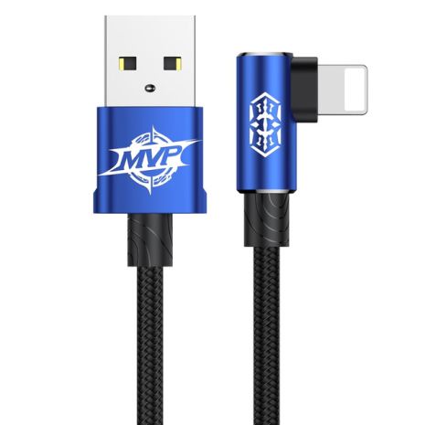 USB Baseus MVP Elbow CALMVP Lightning 1.5A 2m Синий, A03