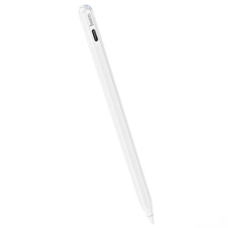 Стілус Hoco GM112 Intelligent anti-lost активний capacitive pen with digital display for iP White