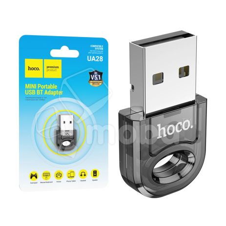 Адаптер перехідник Hoco UA28 USB to Bluetooth transparent black