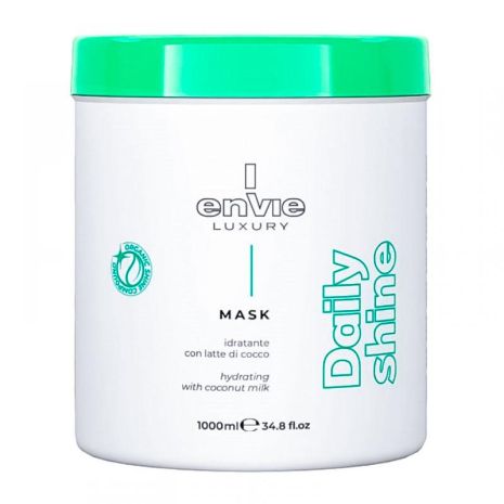 Маска Envie Daily Shine Hydrating Mask для блеска и увлажнения волос с кокосовым молочком, 1000 мл