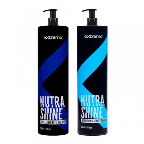 Набор Extremo Nutra Shine шампунь и кондиционер для деликатной очистки и питания волос (EX240/EX241), 2х500 мл