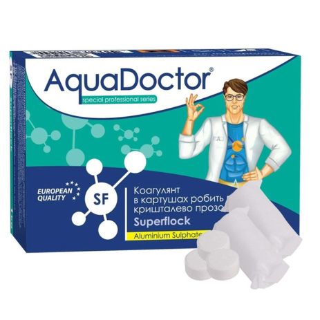 AquaDoctor Superflock 1 кг | Коагулирующее средство для бассейна в картушах