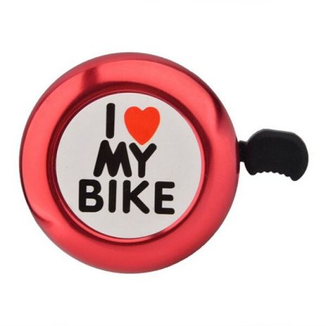 Звонок "I love my bike" Красный