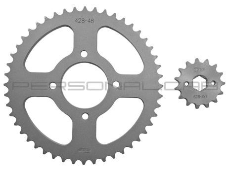 Зірки трансмісії (пара) Zongshen ZS125J 428-15T + 428-48T (TM) EVO