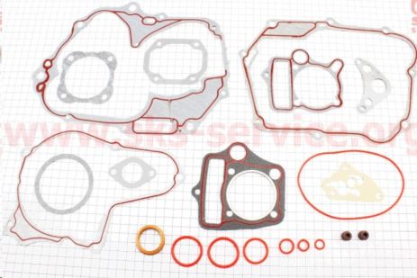 Прокладки двигуна (набір) Пітбайк JH125 (52,4) (21 шт)