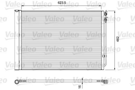 Конденсатор кондиционера BMW 5/6/7 (F10/F18) 10-18, 814410 (VALEO)