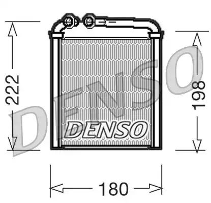 Радіатор печі VAG Octavia/EOS/Golf/Passat 1,4-3,6 03-13, DENSO (DRR32005)