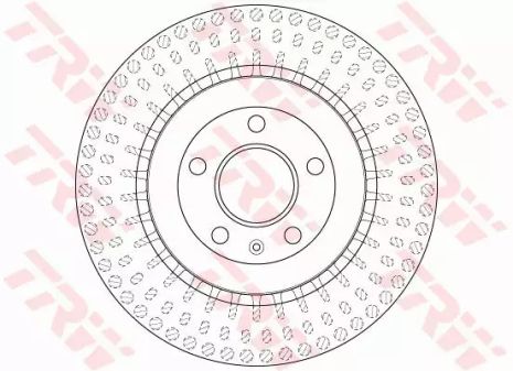 Диск тормозной AUDI A4/A5/A6/A8/Q5 R 09- 13, TRW (DF6175S)