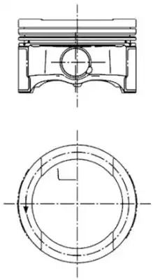 Поршень 81.5 (+0.50) vw passat/caddy/golf 1.6 97-, KOLBENSCHMIDT (99792620)