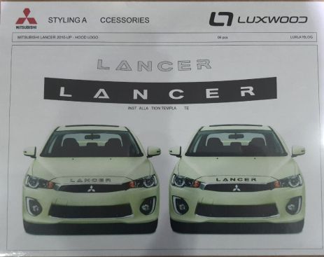 Молдинг, орнамент, лого на капот Mitsubishi LANCER 2008, MILA08LOG