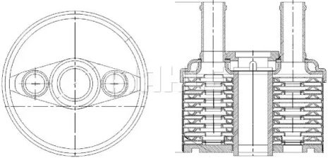 Радіатор масляний Skoda Octavia/VW Passat 04-14, MAHLE/KNECHT (CLC179000S)