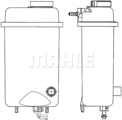 Бачок розширювальний радіатора E39/E38 3.5/4.0/5.0 93-04, MAHLE/KNECHT (CRT52000S)