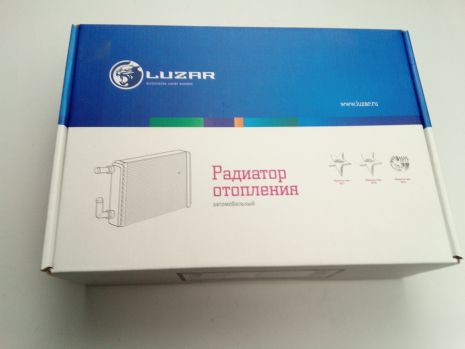 Радиатор отопителя ВАЗ 1118, 2170 алюм-паяный, Лузар (LRh 01182b) с конд PANASONIC (2170-8101060)