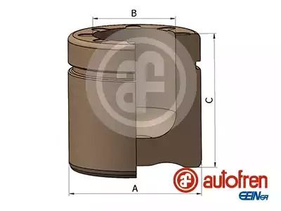 Поршень переднего суппорта Combo/Corsa 01-/Yaris 54x55, AUTOFREN (D025242)