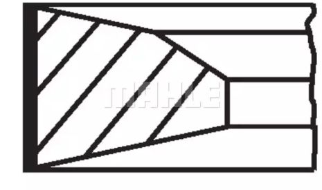 Кільця поршневі MB Sprinter OM642 (83.00mm/STD), MAHLE/KNECHT (00523N0)