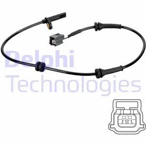 Датчик ABS RENAULT KOLEOS, NISSAN X-TRAIL, NISSAN QASHQAI, DELPHI (SS20796)