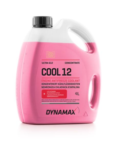 Антифриз G12 DYNAMAX COOL ULTRA концентрат (4L), DYNAMAX (500144)