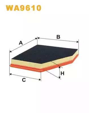 Фильтр воздушный ALPINA B5, BMW 6, WIX FILTERS (WA9610)