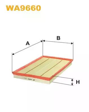 Фильтр воздушный BMW X5, WIX FILTERS (WA9660)