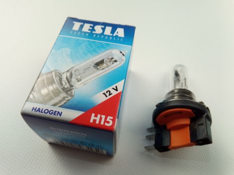 Лампа TESLA H15 12V 55W PGS23t-1 (B11501)