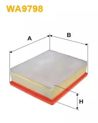 Фильтр воздушный NISSAN PRIMASTAR, FIAT TALENTO, OPEL VIVARO, WIX FILTERS (WA9798)