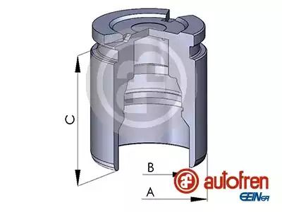 Поршень заднего суппорта Audi A3/A4/Jumpy 07-/Scudo 07-/Trafic II/III/Vivaro/Caddy III/T5 41x51,1, A